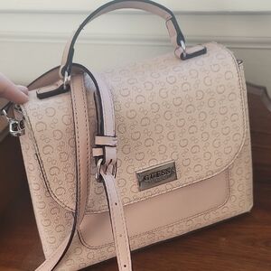 GUESS Blush Pink 2 Way Satchel Bag